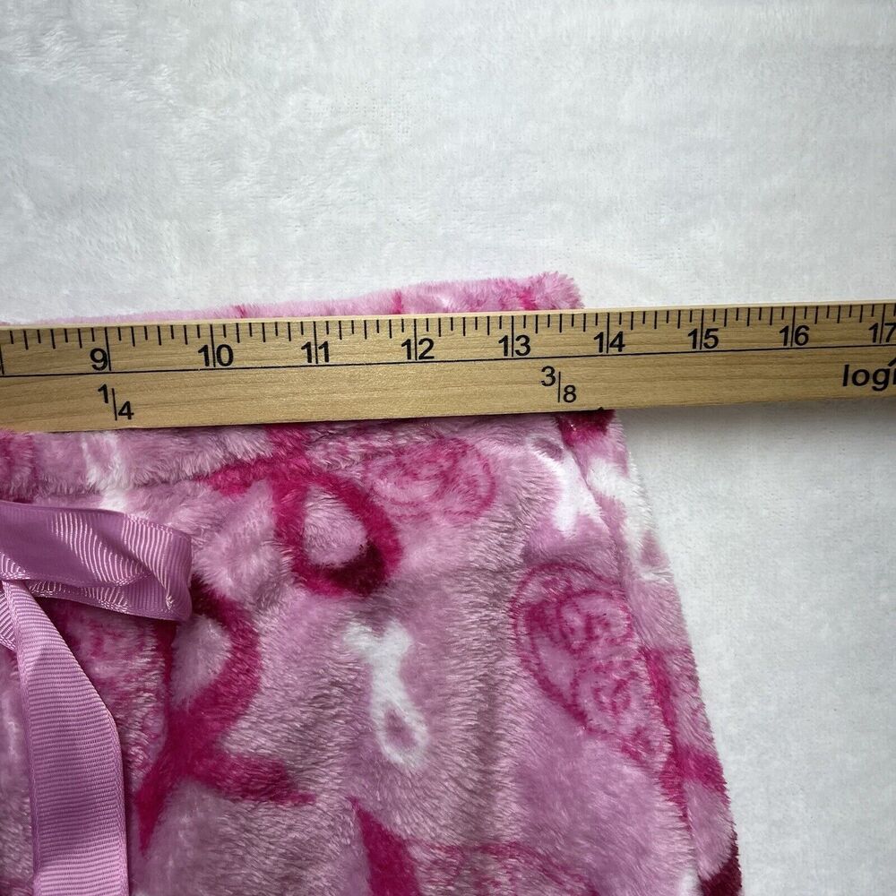 HOTEL SPA Breast Cancer Awareness PINK Print Pajama Pants Cozy Women’s Small NEW - Picture 3 of 6